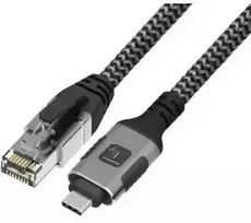 Techly ICOC U3C-RJ45-030 networking cable Sidabrinis, Juodas 3 m Cat6 F/UTP (FTP)