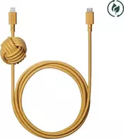 Native Union Night Cable - kabelis USB-C - lightning, 3 m (kraft)