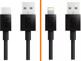 Quad Lock USB-A į Lightning laidas / USB-C laidas 20cm