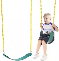 Sūpynių sėdynių keitimas lauko sūpynių komplektui, su minkšta lenta, 167,6 cm grandine, sūpynių komplektas kieme, vaikiškos sūpynės, lauko sūpynės
