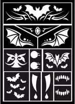 Fiesta Vampyro makiažo šablonas