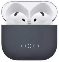 FIXED Silky dėklas skirtas Apple AirPods 4, juodos spalvos