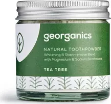 Georganics, dantų valymo milteliai, arbatmedžio kvapas, 60 ml