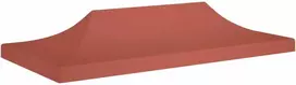 Proginės palapinės stogas, terakota spalvos, 6x3m, 270 g/m²