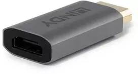 Adapteris - LINDY DisplayPort į HDMI Aktyvus Keitiklis, 8K60Hz, 3840x2160@120Hz, 48Gbps, Pilkas