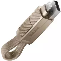 Energea Kabelis Bazic GoCharge Alucable 4in1 (USB-A/USB-C - USB-C/Lightning) 15cm 60W 3A PD Fast Charge auksinis