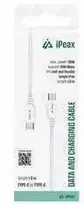 iPEAX TPU USB-C į USB-C laidas, 1 m, USB 2.0, baltas