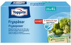 Toppits Šaldymo maišeliai 4L 25 vnt. (10 vnt./DFP)