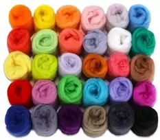 RAINBOW Vilnos vėlimui rinkinys, 300g, 30 spalvų