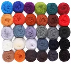 RAINBOW Vilnos vėlimui rinkinys, 300g, 30 spalvų