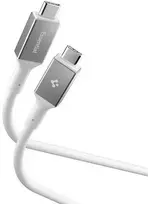 Spigen Essential USB C į USB C 100W laidas, baltas EB10020CC