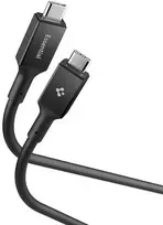 Spigen „Essential“ USB C–USB C 100 W laidas, juodas EB10010CC