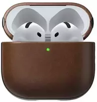Nomad modernus odinis dėklas, rudas – „Airpods 4“
