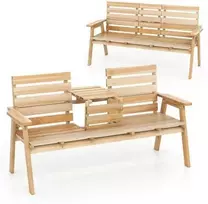 Promotions Lauko suolas, eglės mediena, 147,3x45,7 cm, natūralus