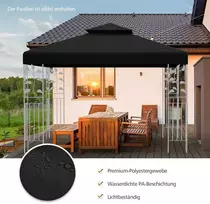 Promotions Paviljono stogo keitimas, 3x3 m, juodas