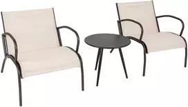 Lauko baldų komplektas Promotions Kiemo bistro komplektas, 81x63x73 cm kėdė, 50x46 cm stalas, Juoda, Ruda
