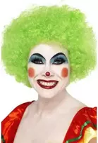 Perukas "Crazy clown" žalias