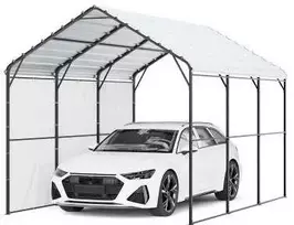 Vevor 9,84 x 14,76 m metalinis automobilių stogelis valtims