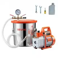 Vevor 110 l/min vakuuminis siurblys su 11,36 l plienine kamera