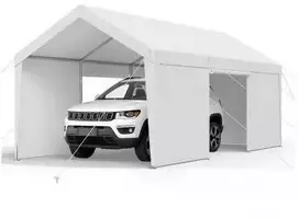Vevor Automobilių pastogė su šoninėmis sienelėmis 3x6 m