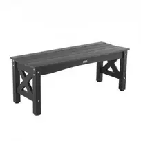 Vevor Lauko suoliukas 113 cm, plastikinis, 272 kg, juodas