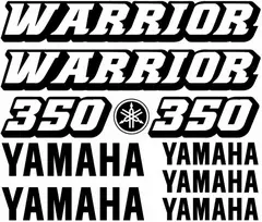 Yamaha 350 Warrior lipdukų rinkinys