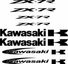 Kawasaki ZX-7R lipdukų rinkinys