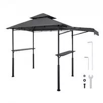 Vevor Griliaus pavėsinė 2.43 x 1.5 m su dviem stogais