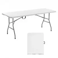 Vevor 180 cm sulankstomas plastikinis lauko stalas