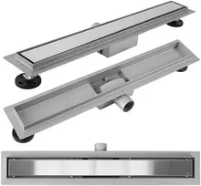 Dušo latakas REA Neox, Brushed Steel, 60 cm