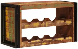 Vyno stovas Ruda 80 x 45 x 33 cm Kieta atnaujinta mediena