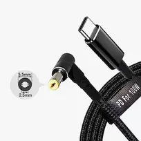 Fusion Accessories Kabelis USB Asus USB-C -> 5.5 x 2.5 mm | 18.5V-20V | 100W | 1.8 m