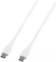 USB-C į USB-C kabelis DELTACO, 60W, 2m, baltas / IPLH-1020 / 1902627