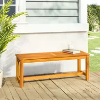Sodo suoliukas, 110x35x45cm, akacijos medienos masyvas