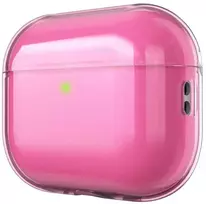 KeyBudz Jelly Series permatomas dėklas skirtas AirPods Pro 3rd Gen - Neon pink