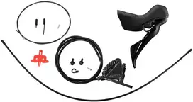 SHIMANO brake-set GRX BR-RX400+ST-RX610 front/left J-kit (ST) polymer + chl BH90/100cm for 160mm k