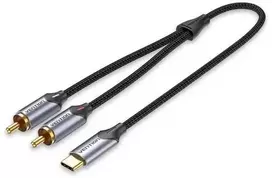 Vention USB-C to 2RCA male audio cable, 2 m