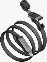 „Energea Sheath Travel 2-in-1“ kabelis USB-C į USB-C/USB-A 480Mbps 60W 1.2m, metalinis