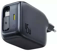Baseus EnerCore CJ11 45W su portem USB-C i ze zwijanym kablem USB-C - juoda