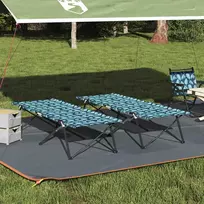 Sulankstoma Kempingo Lova Lapelis 2 pcs Miškas 206 x 76 x 74 cm