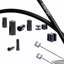 Stabdžių troselių komplektas Capgo BL stainless Shimano MTB juodas