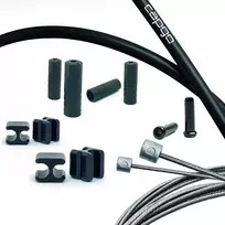 Pavarų troselių komplektas Capgo BL Doube(2x) stainless Campy Road juodas