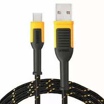 USB kabelis Dewalt USB-A - USB-C 1,2 m juodas (DXMA131-1361-DWG)
