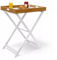 Relaxdays Bambukinis ir medinis sulankstomas padėklas