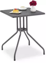 Relaxdays Sodo stalas, 75x61x61 cm, pilka