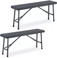 Relaxdays 2 alaus suolų rinkinys 102 cm