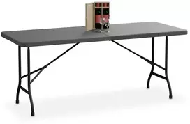 Relaxdays Sulankstomas sodo stalas, 72x180x74 cm