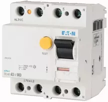 Eaton Liekamosios srovės grandinės pertraukiklis FRCmM-25/4/003 4P 25A 0.03A tipas AC - 170410