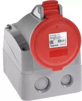Legrand Fiksuotas lizdas 16A 5P 400V raudonas IP44 P17 TEMPRA PRO (555159)