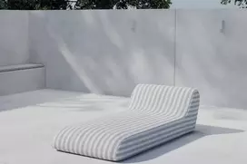 Venture Design Pripučiamas gultas 168,5x85x51x22 cm smėlio spalvos, lauko baldai